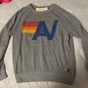 Grey aviator nation crewneck